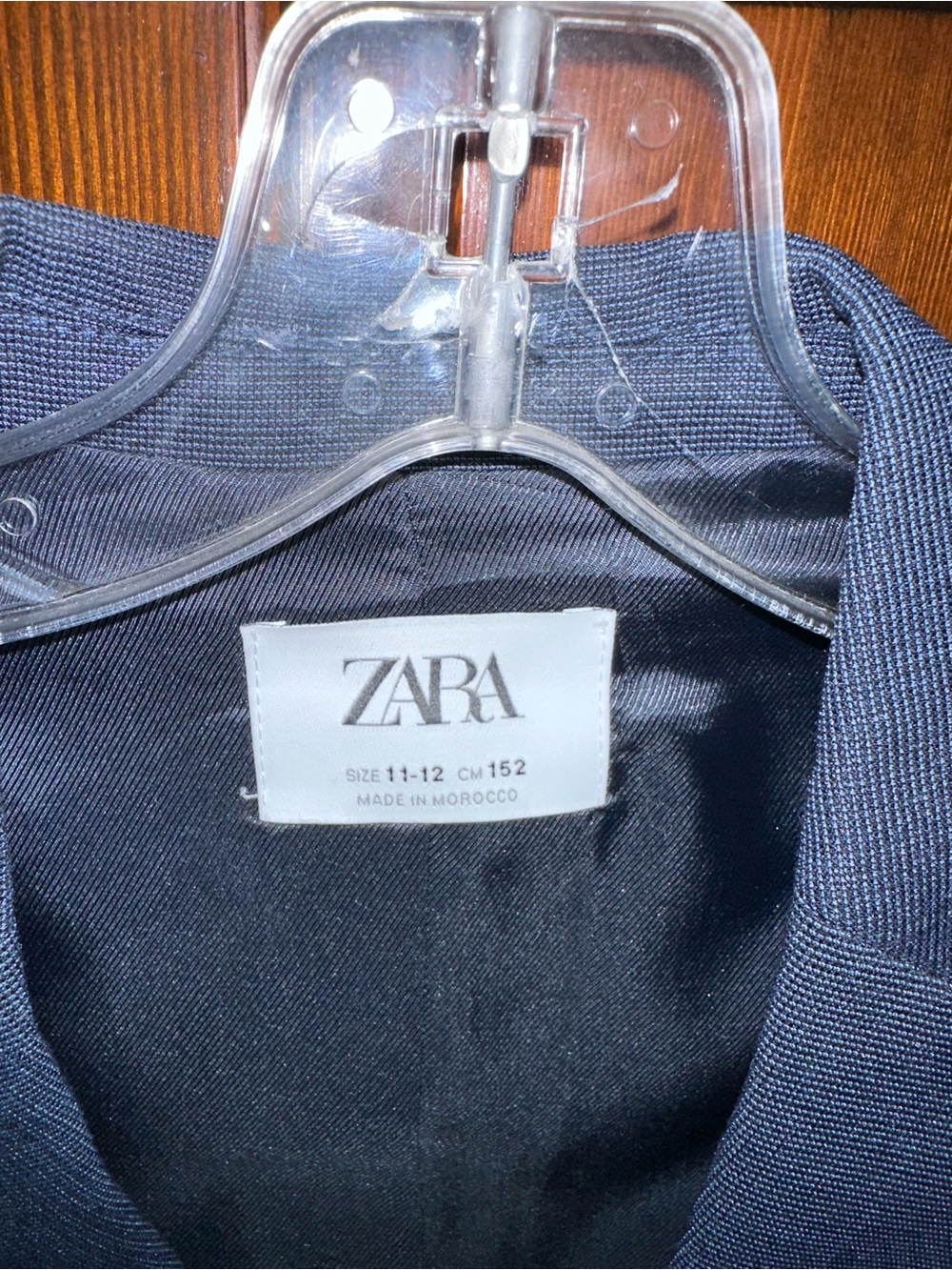 Zara Dark Navy Structured Jacket